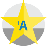 A+ star icon